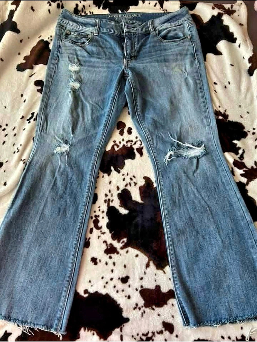 American Eagle Distressed Bootcut Jeans